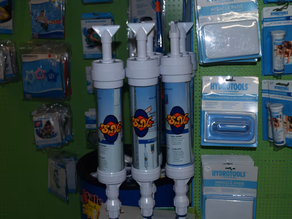 Spa vac display.